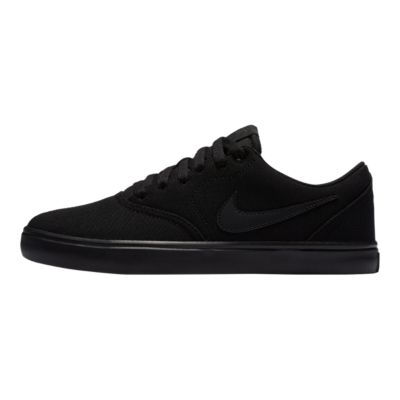 nike sb check solar skate shoes ladies black