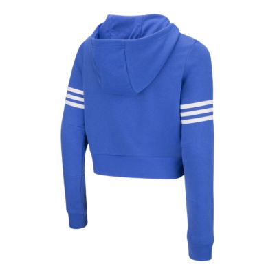 adidas girls cropped hoodie