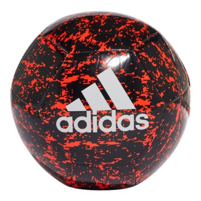 red and black adidas soccer ball