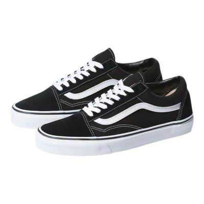 old skool black vans size 4