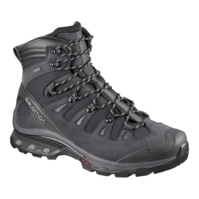 black hiking boots