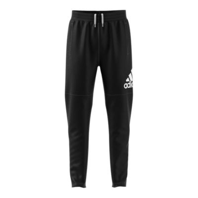 adidas pants with logo on leg