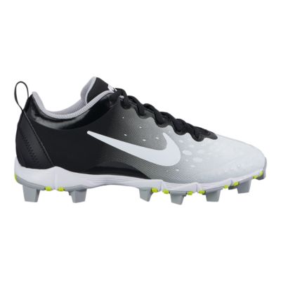 black and white nike baseball cleats