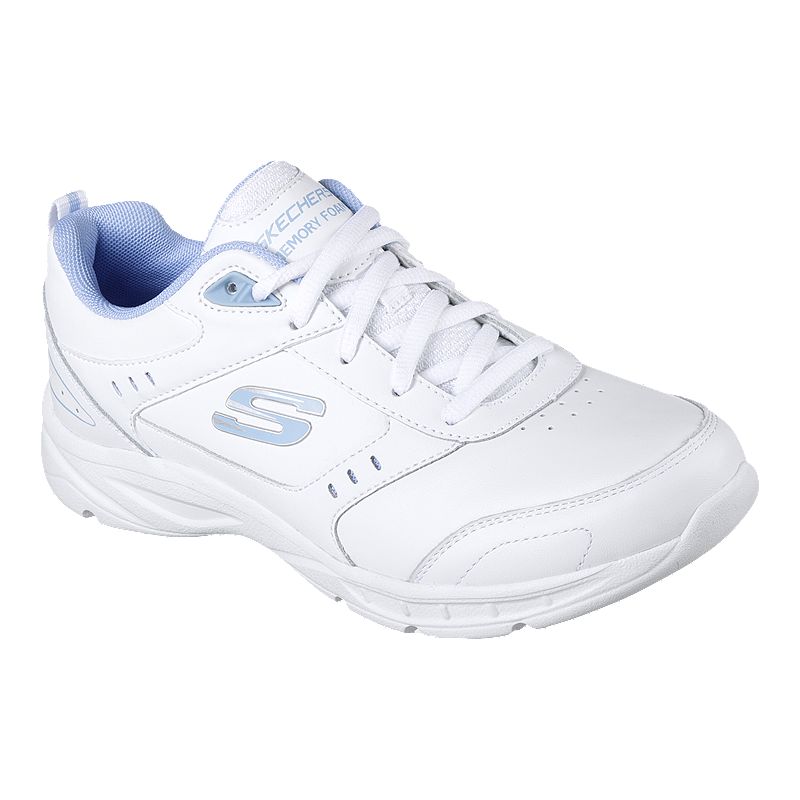 Skechers Women's Mystic Shoes - White/Blue | Sport Chek