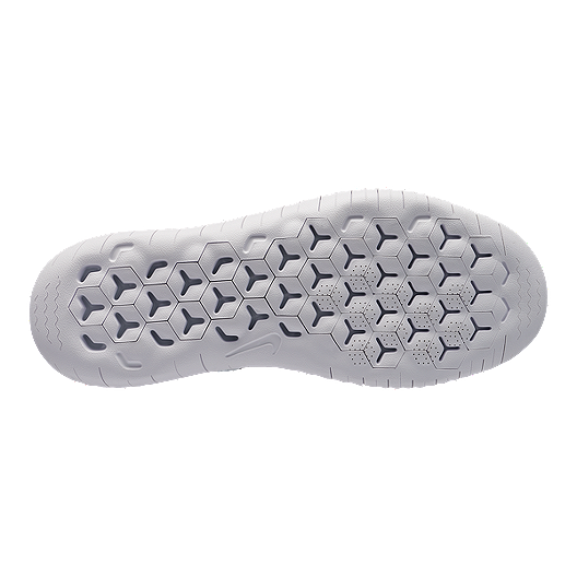 Nike Women's Free RN Flyknit 2018 Running Shoes WhiteBlackPlatinum Womens Flexible Shoes Nike Air Max Thea Tumblr Clearance