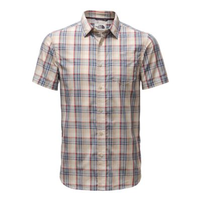 north face men's short sleeve shirts