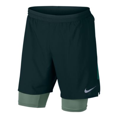 nike distance 2 in 1 running shorts