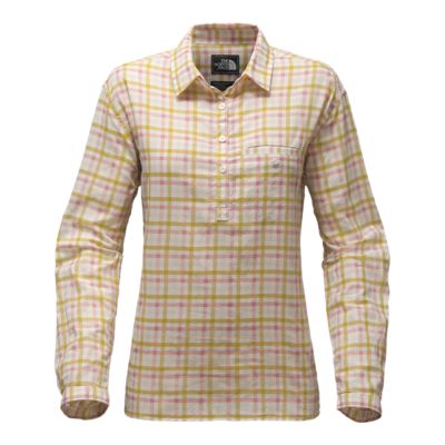 north face plaid pullover women's