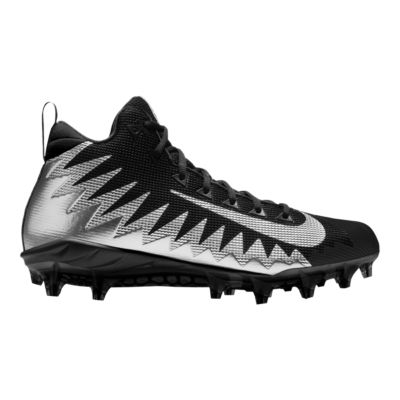 silver nike football cleats