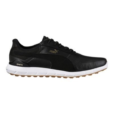 IGNITE Lux Spikeless Golf Shoe - Black 