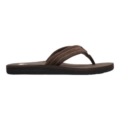 Quiksilver Men's Carver Flip Flops/Sandals, Leather, Suede, Slip Resistant Sport Chek