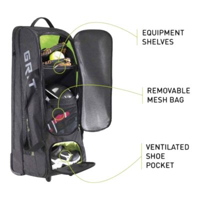 mizuno samurai wheeled catchers bag