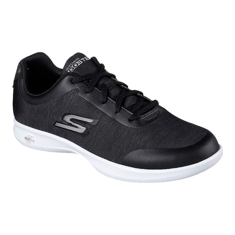 Skechers Women's Step Lite Walking Shoes - Black/White | Sport