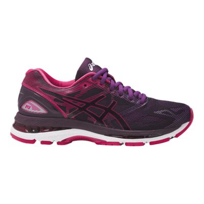 purple asics running shoes