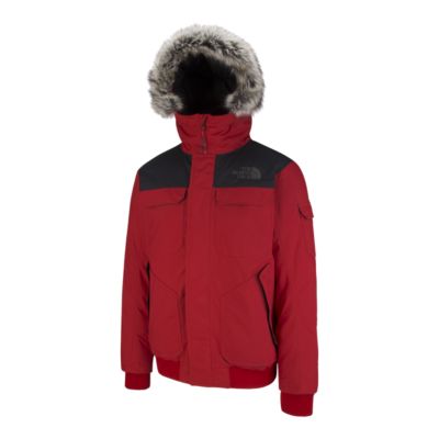 north face red winter coat