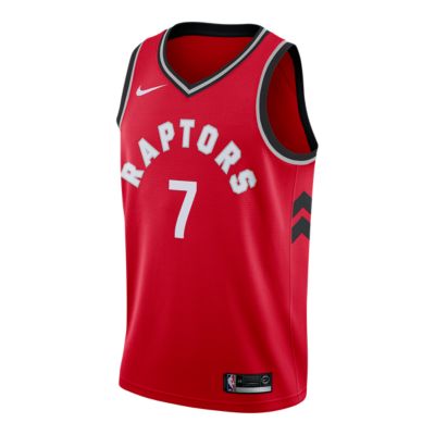 raptors red north jersey