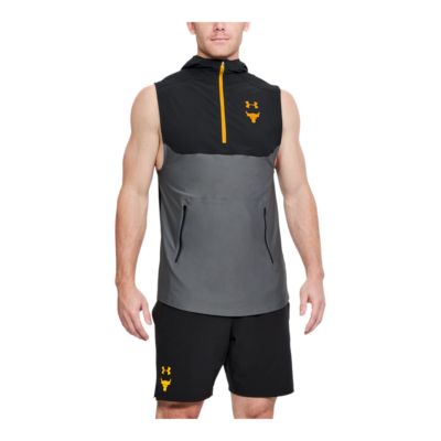 dwayne johnson sleeveless hoodie