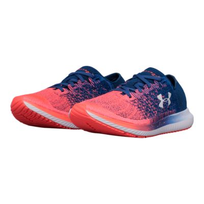 pink and blue under armour shoes