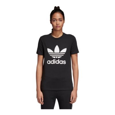 womens adidas logo t shirt