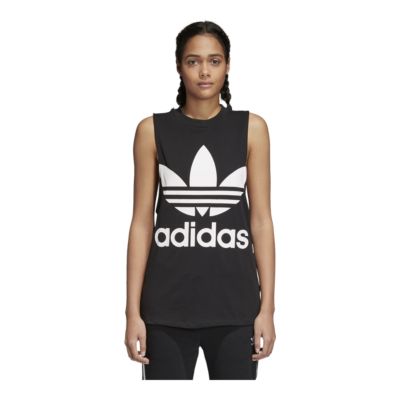 adidas trefoil vest womens