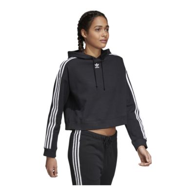 adidas cropped hoodie outfit