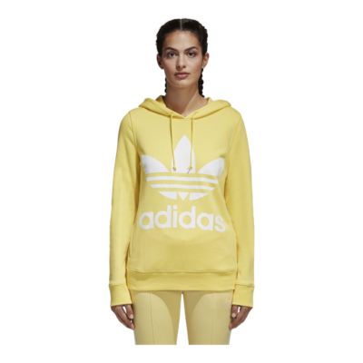 yellow adidas sweatshirt womens
