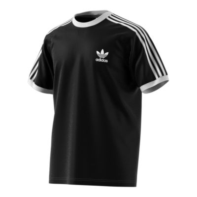 adidas originals california 3 stripe t shirt black