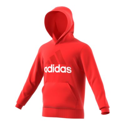 adidas men's essential linear pullover hoodie