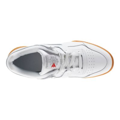 reebok workout plus trainers white carbon gum