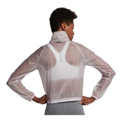 nike transparent running jacket