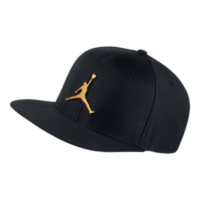 gold jordan hat