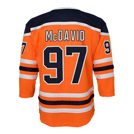 McDavid,C Signed Jersey Framed Oilers Replica Blue