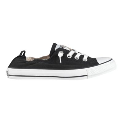 girls black and white converse