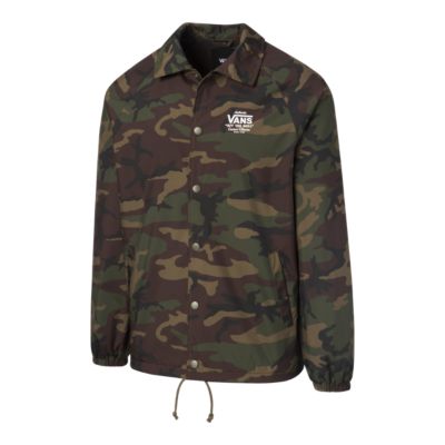 vans camo jacket mens