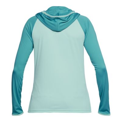 mint green under armour hoodie