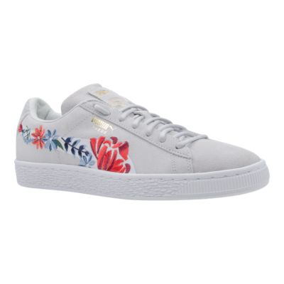 women's puma suede classic embroidered casual shoes