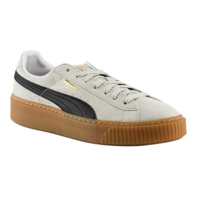 puma women's suede core platform