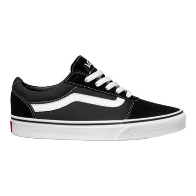 black white vans womens