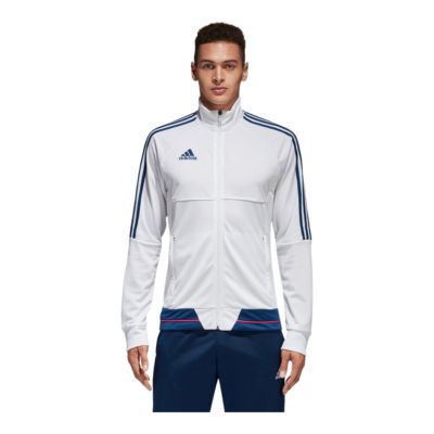 adidas white training jacket