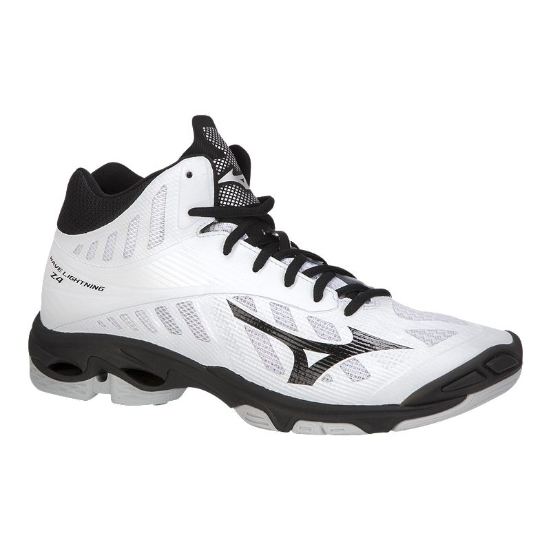 begroting Probleem Actie Mizuno Men's Wave Lightning Z4 Mid Indoor Court Shoes - White/Black | Sport  Chek
