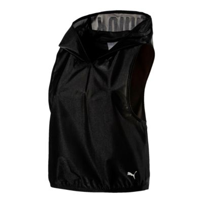 puma sleeveless hoodie women's