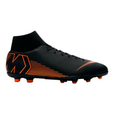 orange and black nike cleats