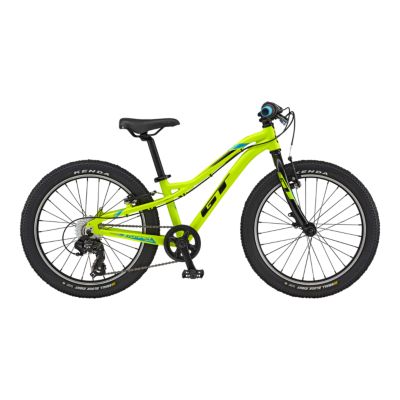 neon yellow mountain bike