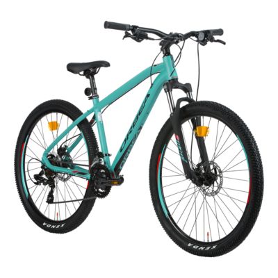 teal mountain bike