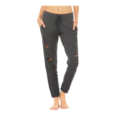 alo yoga ripped sweatpants
