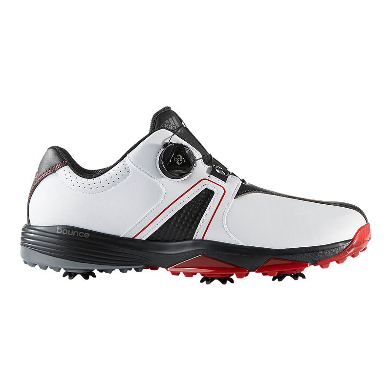 equilibrio Puñado Pescador adidas Golf Men's 360 Traxion BOA Golf Shoes - White/Black/Red | Sport Chek