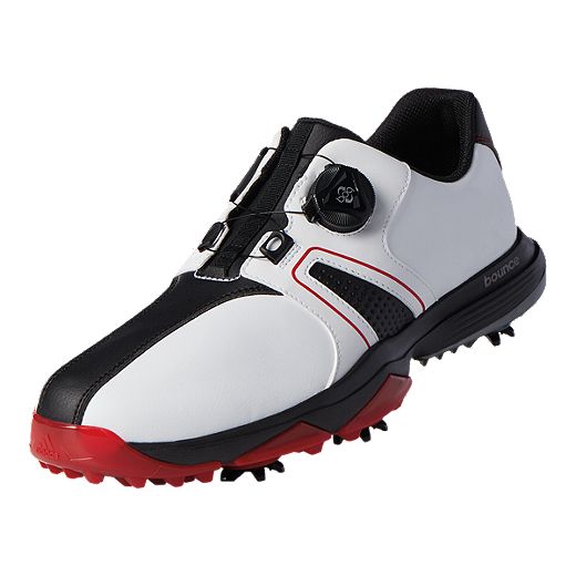 equilibrio Puñado Pescador adidas Golf Men's 360 Traxion BOA Golf Shoes - White/Black/Red | Sport Chek
