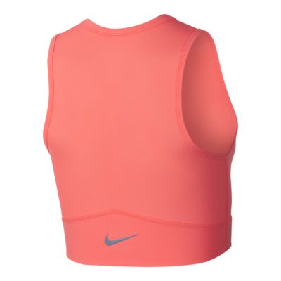 nike miler race crop tank