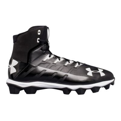 Mid Football Cleats - Black/White 