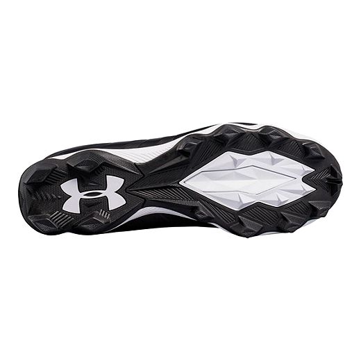 New Mens Under Armour Renegade RM Mid Football Cleats Black/White-Pick Size 